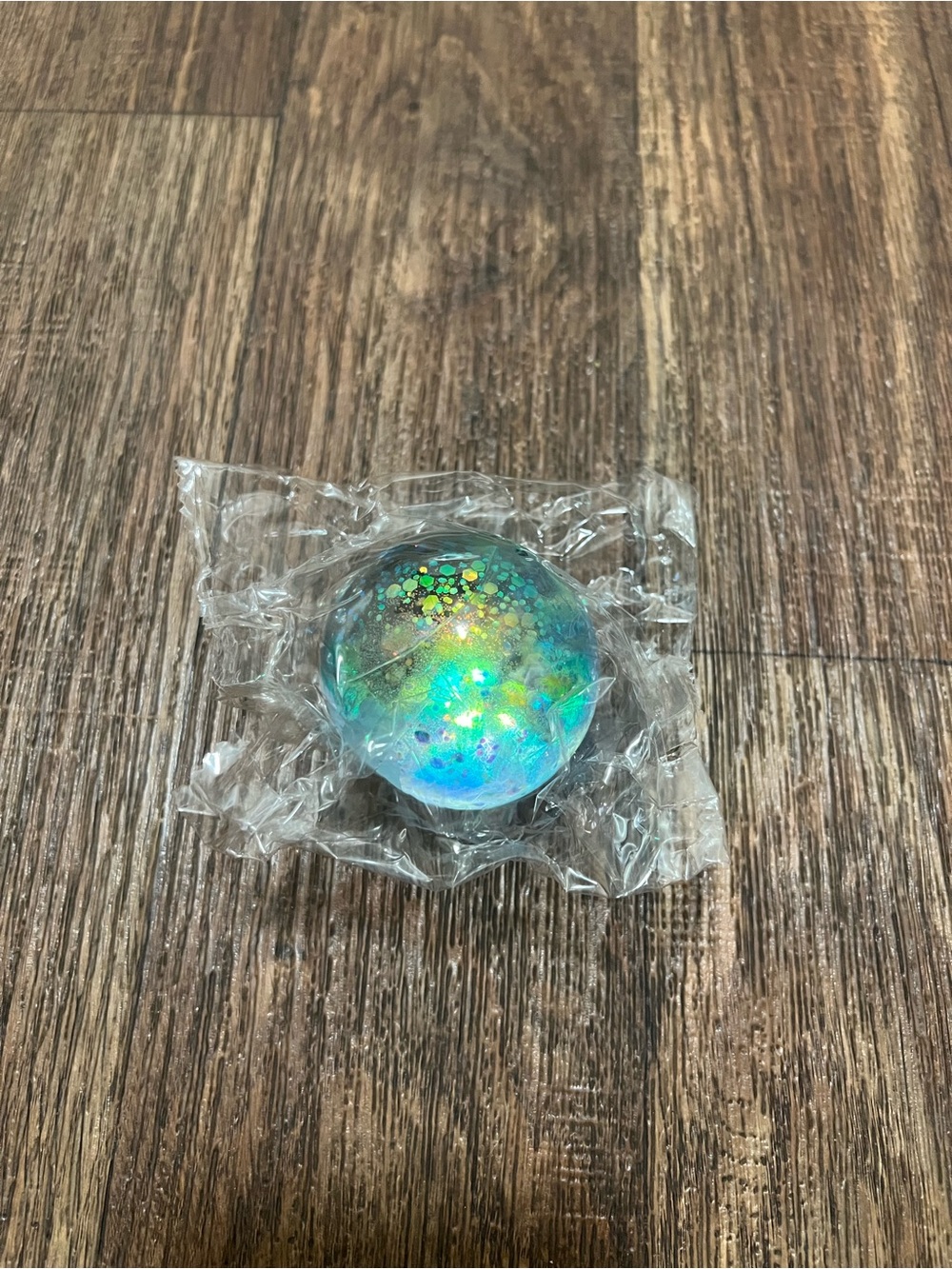 Blue Glitter Squeeze Ball Sensory Fidget Toy ✨